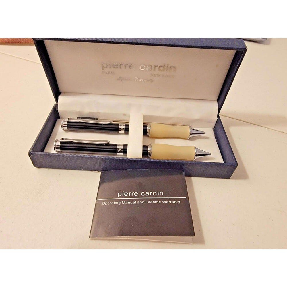 Pierre Cardin Mechanical Pencil and Pen Set Black Ink In Original Box